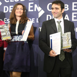 Los redactores de Europa Press Eva González e Iñaki de las Heras