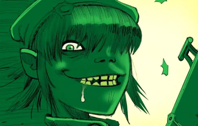 Captura de un vídeo de Gorillaz