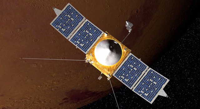 satélite en Marte