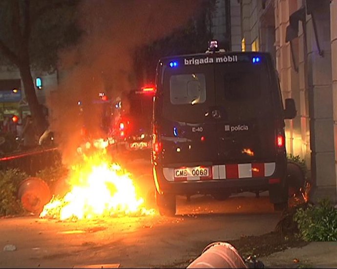 Disturbios huelga general