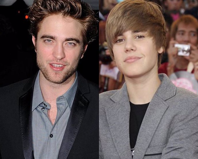 Montaje de Robert Pattinson y Justin Bieber 