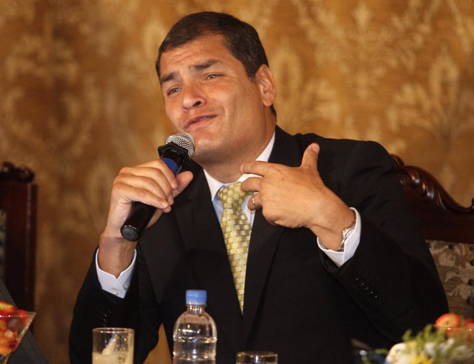 El presidente de Ecuador, Rafael Correa, habla sobre el golpe de Estado