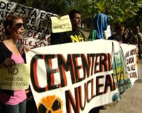 Manifestación en Albacete contra la ubicación del ATC en el municipio valenciano de Zarra