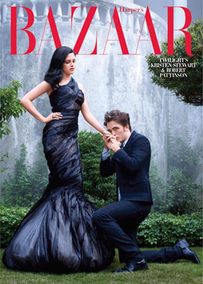 Robert Pattinson y Kristen Stewart en Harper's Bazaar