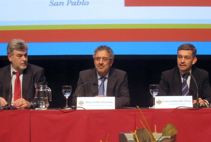 El consejero durante la inauguración del Congreso en Huesca