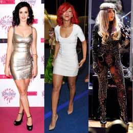 Katy Perry, Rihanna y Lady Gaga