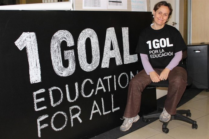 Leticia Silvela, coordinadora en España de la Campaña Mundial por la Educación, 