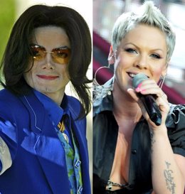 Montaje de Michael Jackson y Pink 