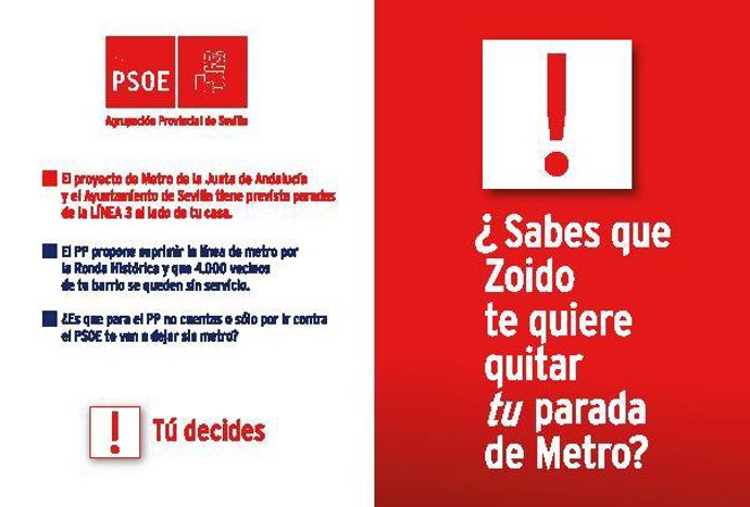 Tríptico del PSOE