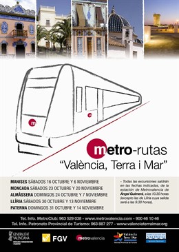 Cartel de 'metrorutas'