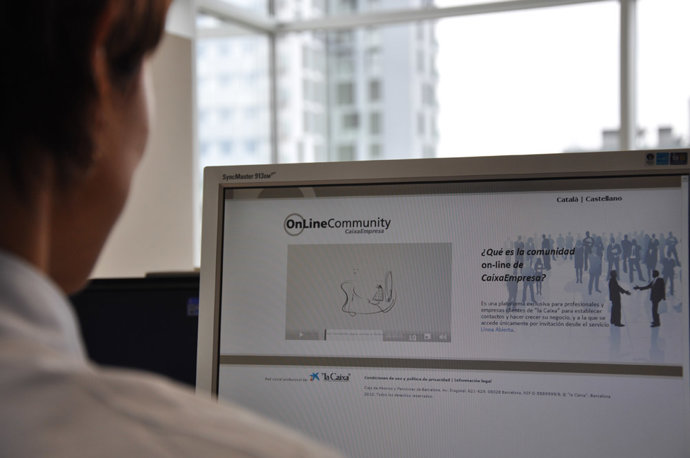 Pantalla con la nueva red social