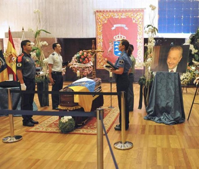 Capilla ardiente instalada en Presidencia del Gobierno.