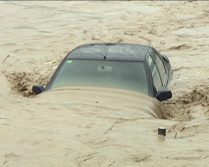 Las fuertes lluvias colapsan Martorell