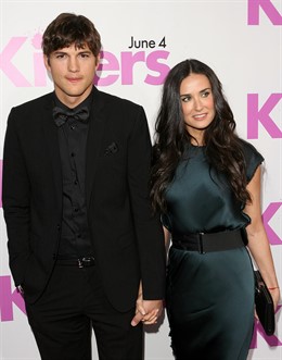 Ashton Kutcher y Demi Moore