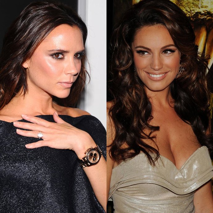 Victoria Beckham y Kelly Brook