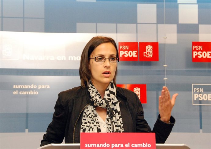 María Chivite, parlamentaria del PSN.