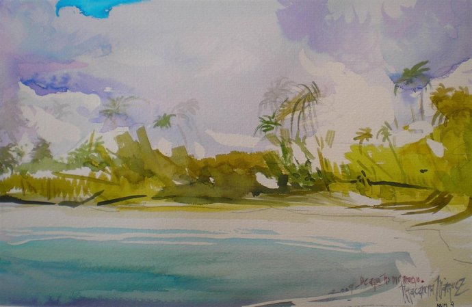 Reseña Exposición De Acuarelas Sala Fundación Andrés Coello