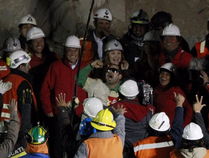 Primer minero rescatado en Chile