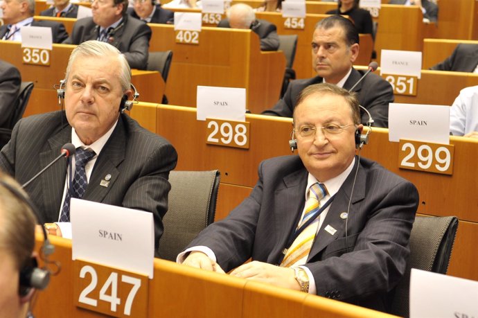 Ruiz Alejos hace dos años en el Parlamento Europeo