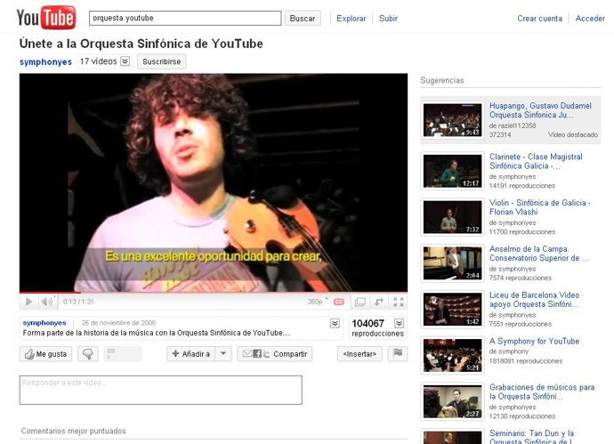 Orquesta Youtube