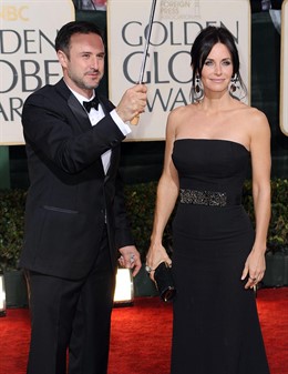 David Arquette y Courteney Cox asisten al 67 aniversario de los premios Golden G