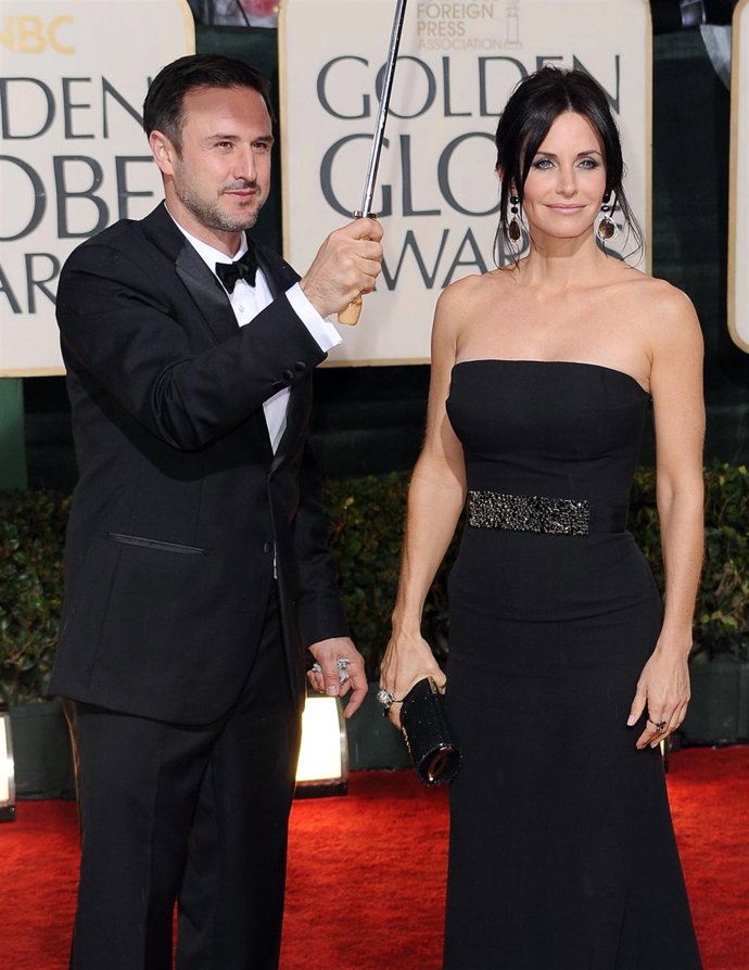 David Arquette y Courteney Cox asisten al 67 aniversario de los premios Golden G