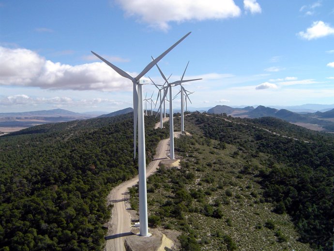 El parque eólico de Gavilanes en Jumilla