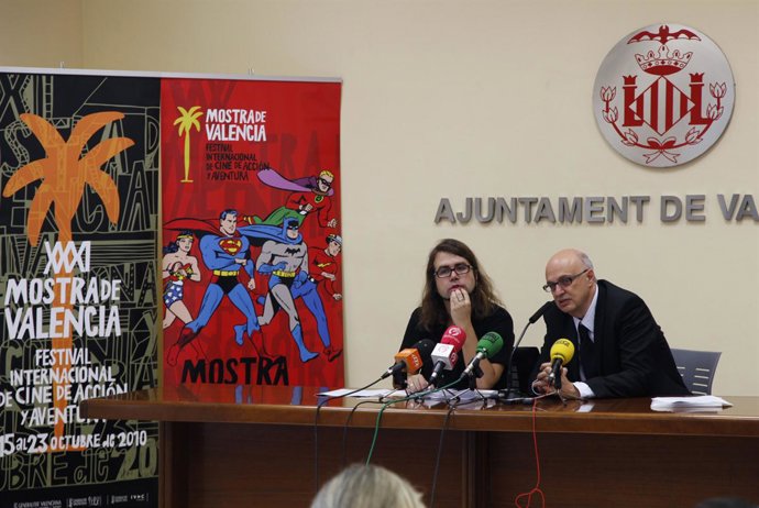 Crespo y Castiel en la presentación