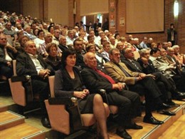 Ana Fernández en la celebración del Día del Mayor, en la Feria General de Zarago