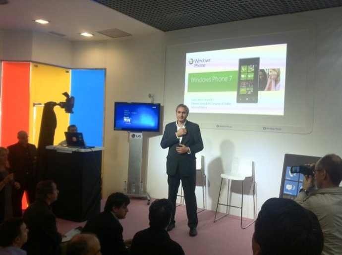 Presentación del windows phone en Madrid