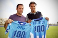 Fútbol.- Apoño y Weligton cumplirán ante el Real Madrid su partido número 100 con el Málaga