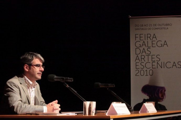 El director del Agadic, Juan Carlos Fernández, en la presentación de la feria