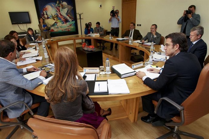 alberto nunez feijoo preside a reunion do consello da xuntafotos: ana varela14/1