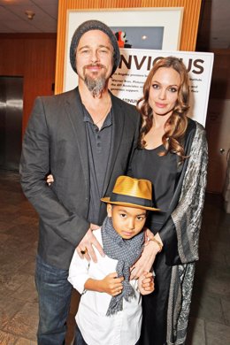 Brad Pitt, Angelina Jolie y su hijo Maddox Jolie-Pitt