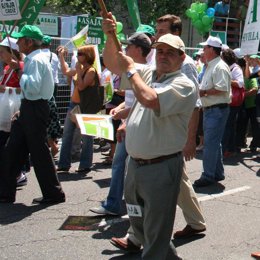 Agricultores se manifiestan en Madrid