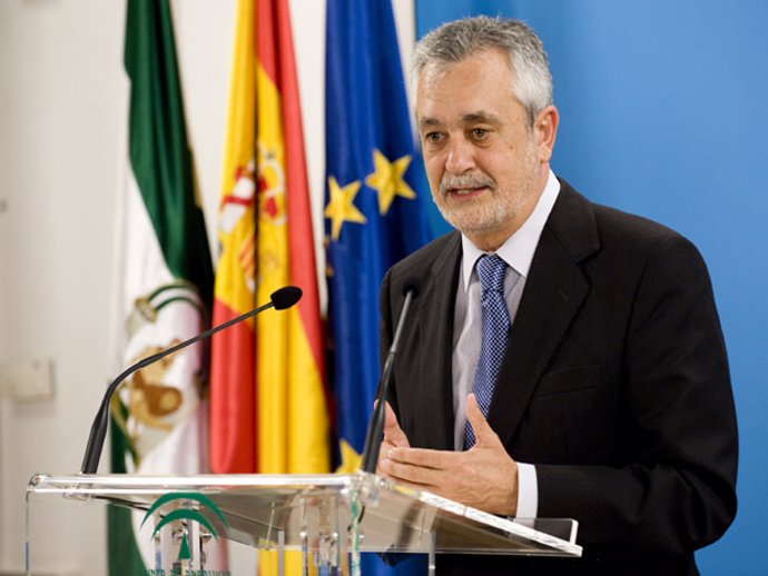 José Antonio Griñán, en rueda de prensa