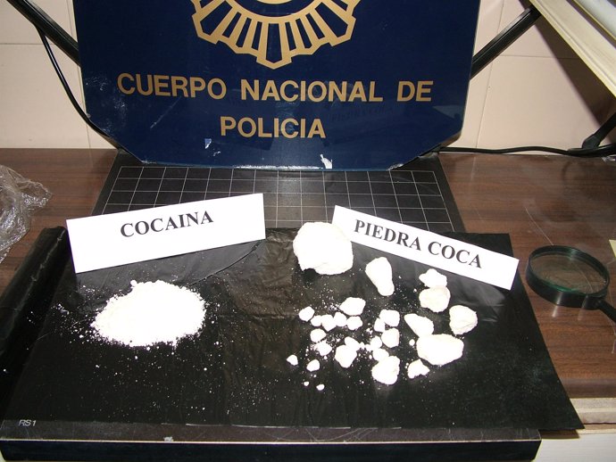 Droga intervenida por la Policía Nacional