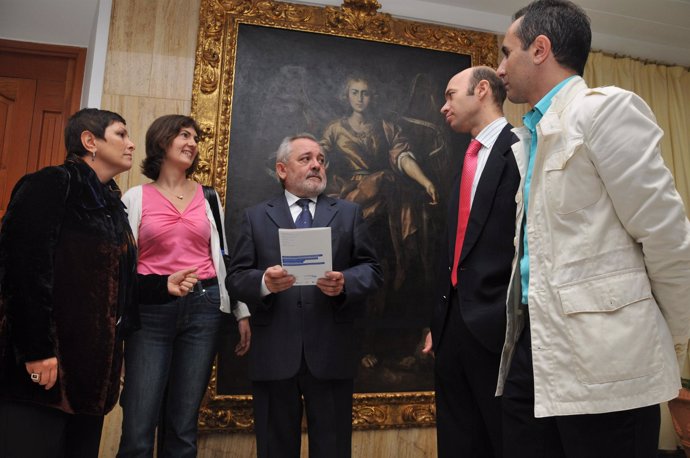 Ocaña y Álvarez Basso durante la presentación