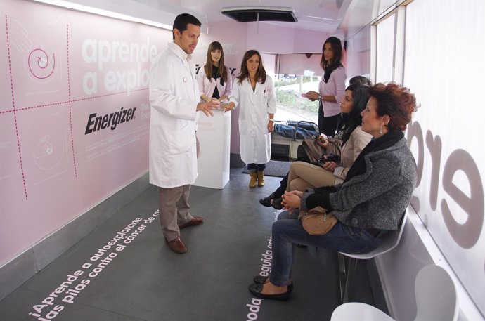 Interior del Pink Bus