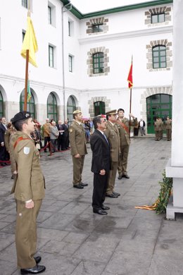 Revilla durante el acto inaugural del curso en la Residencia Militar