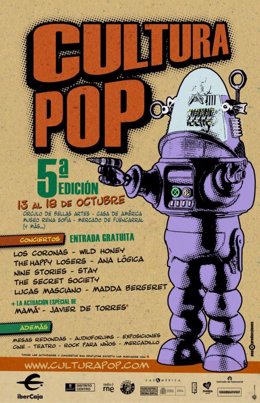 Cartel del festival Cultura Pop