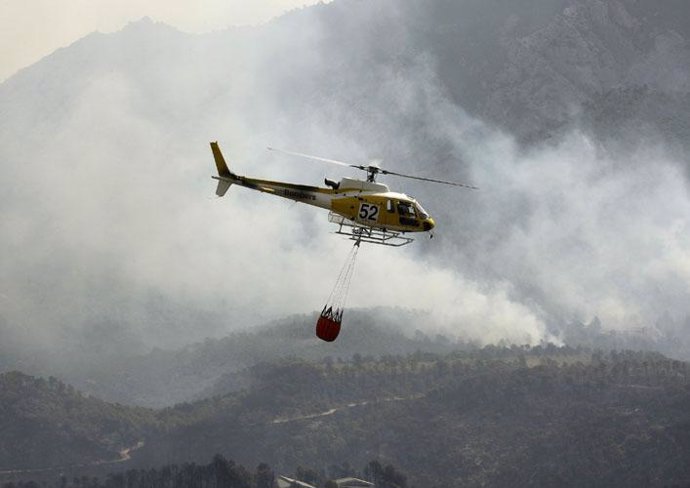 Recurso del incendio de Horta de San Juan (Tarragona)