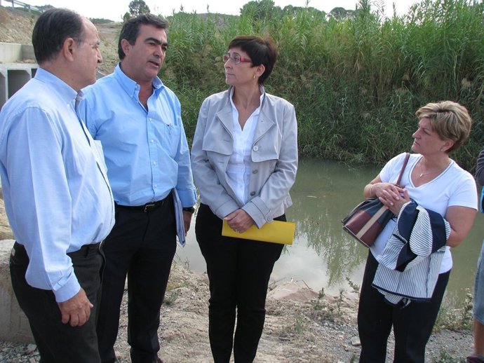 La presidenta de la CHS y el alcalde de Calasparra 