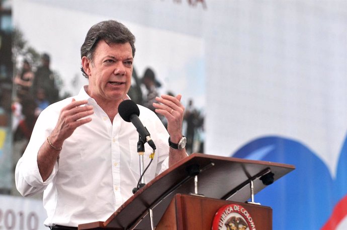 El Presidente de Colombia, Juan Manuel Santos