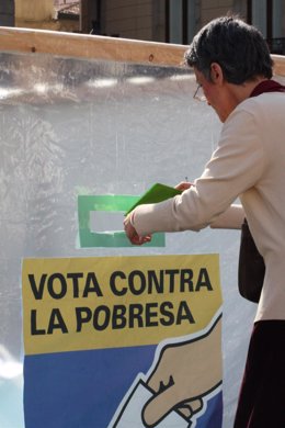 Día Mundial contra la pobreza en Barcelona