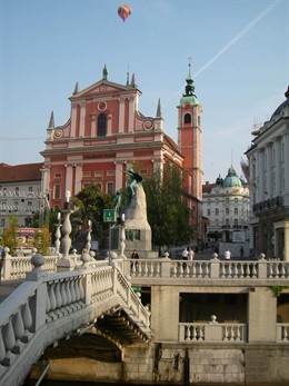 Liubliana, centro de la ciudad