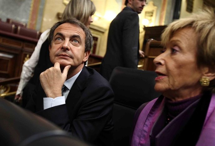 presidente del Gobierno, José Luis Rodríguez Zapatero, y la vicepresidenta prime