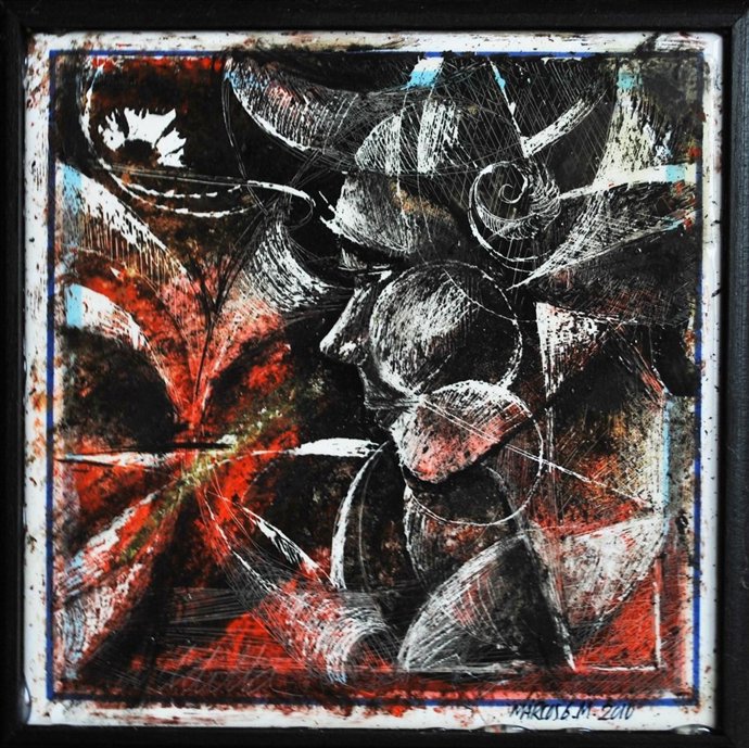 Obra de la exposición 'Síntesis del existencialismo'.