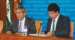 Diego Valderas y Pedro Vaquero