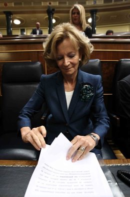 ministra de Economía y Hacienda, Elena Salgado